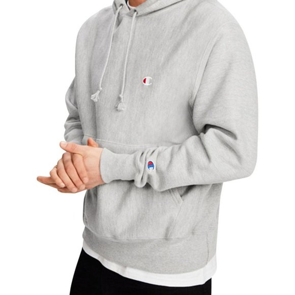 Champion Reverse Weave Grey Hoodie - Picture 2 of 4